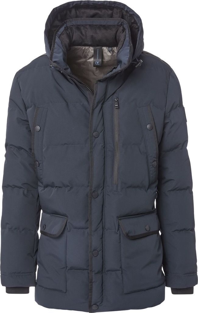 CASAMODA Herren Outdoor-Parka Stehkragen Kapuze Marine 3XL