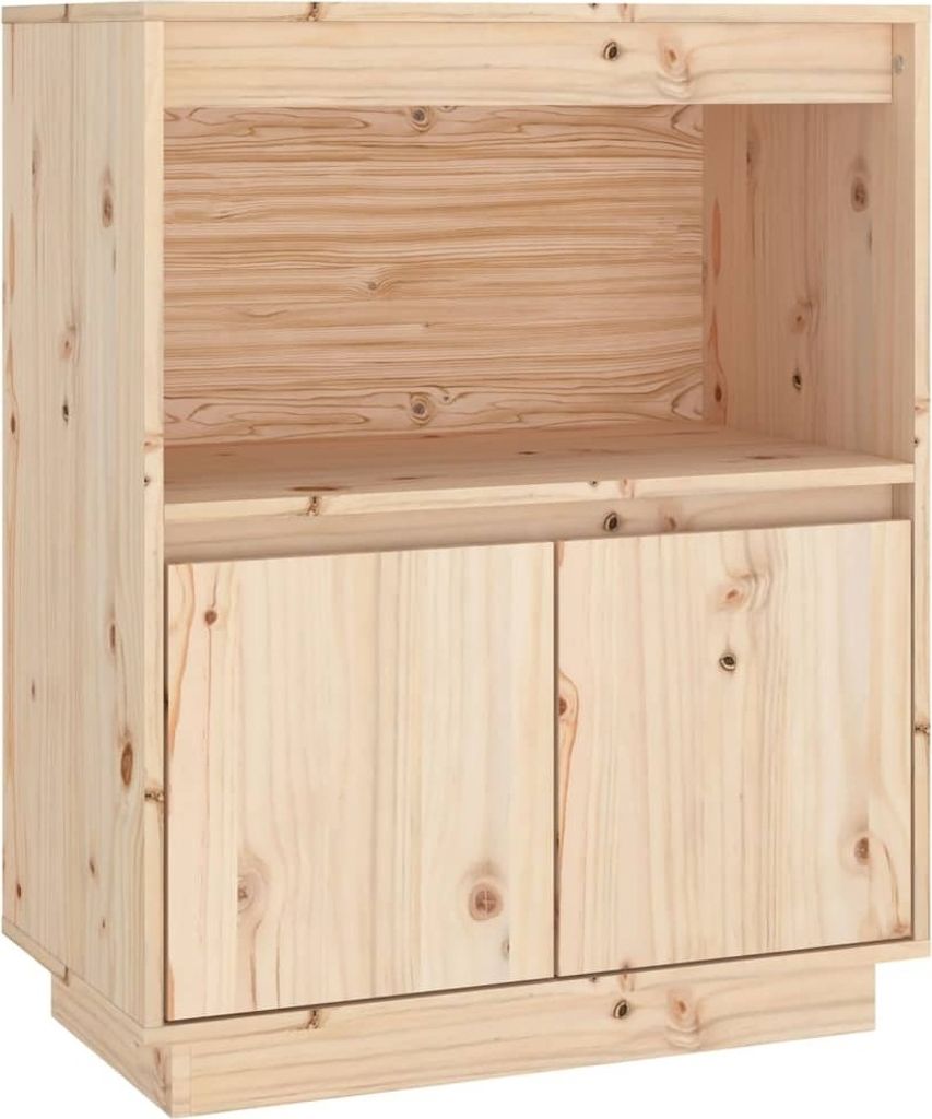 Sideboard 60x34x75 cm Massivholz Kiefer