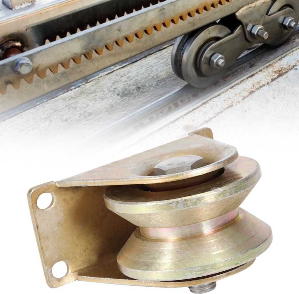 2Pcs 60mm Durchmesser Schiebetor Roller Stahl V Typ Rad Spur für Schiebetür