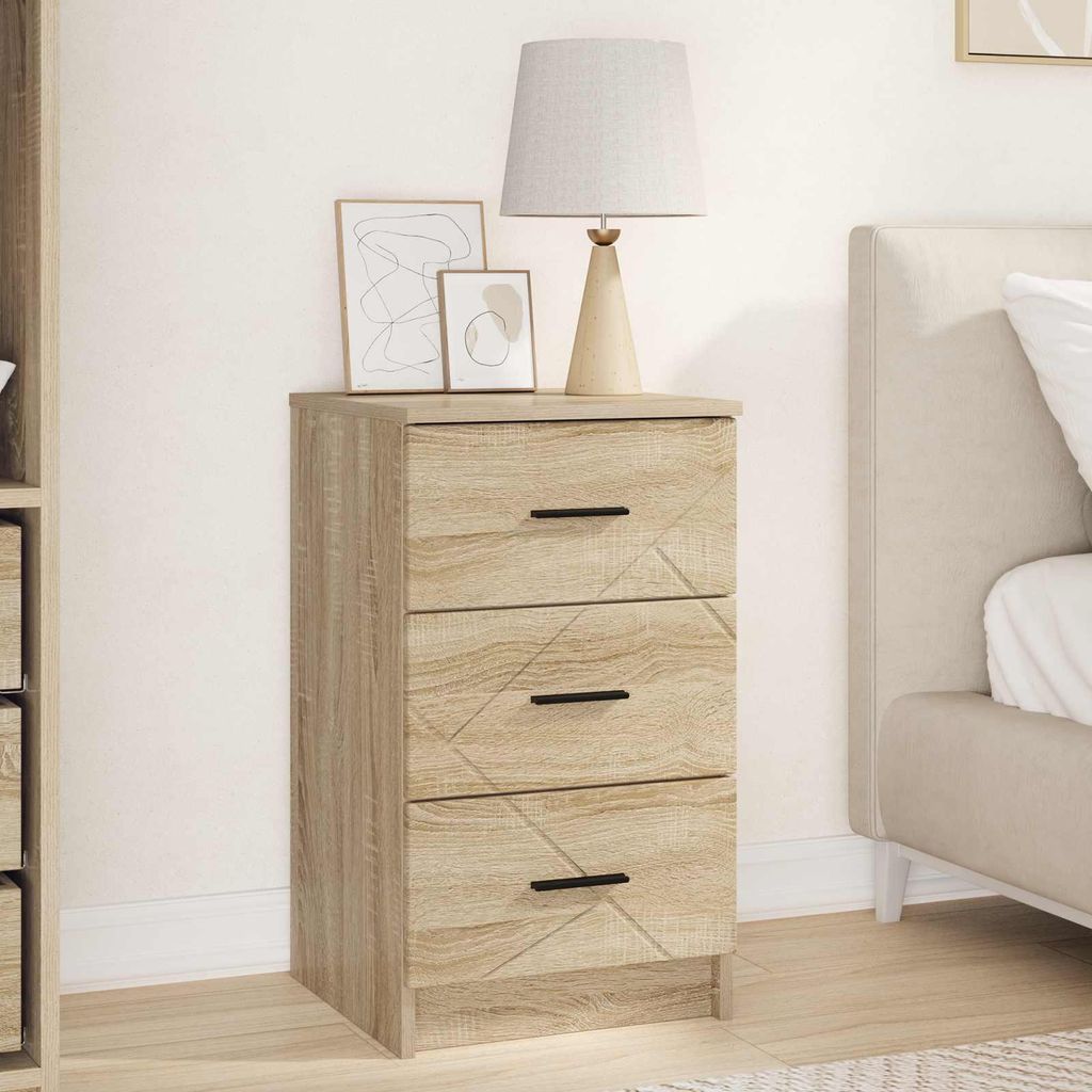 Maison Exclusive - Nachttisch Sonoma-Eiche 38 x 38 x 66 cm Holzwerkstoff