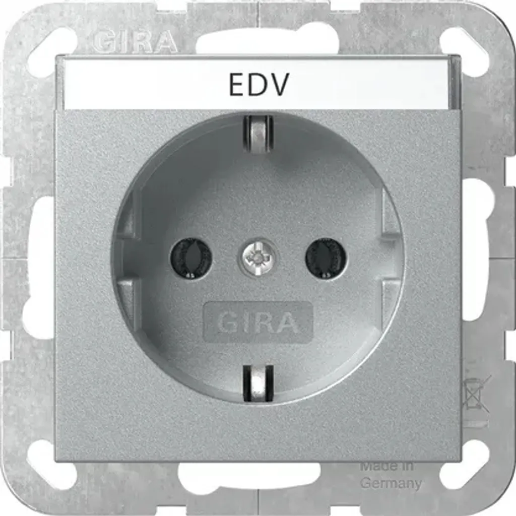 Gira 445726 Prise avec Protection BSF System 55 Finition Alu Mat