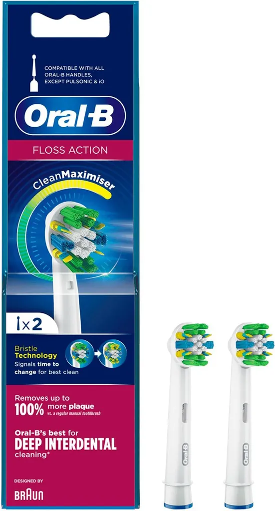 Recharge Oral-B Floss Action pack de 2 pour un nettoyage interdentaire