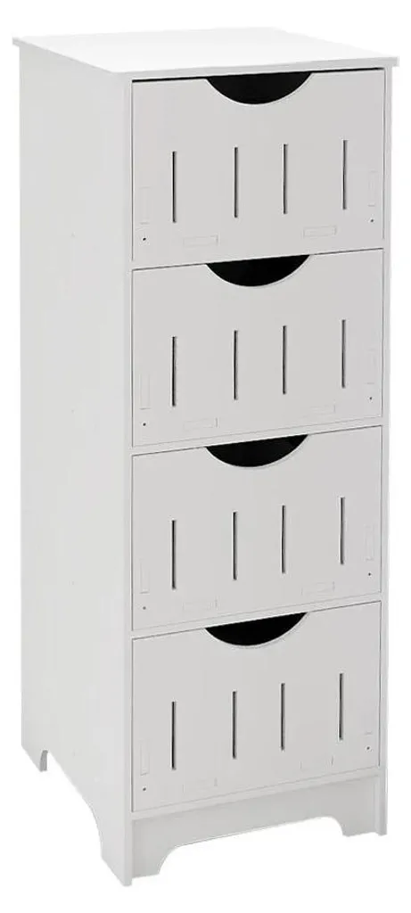 Meuble d'appoint étroit 30 cm pour optimiser le rangement de la douche