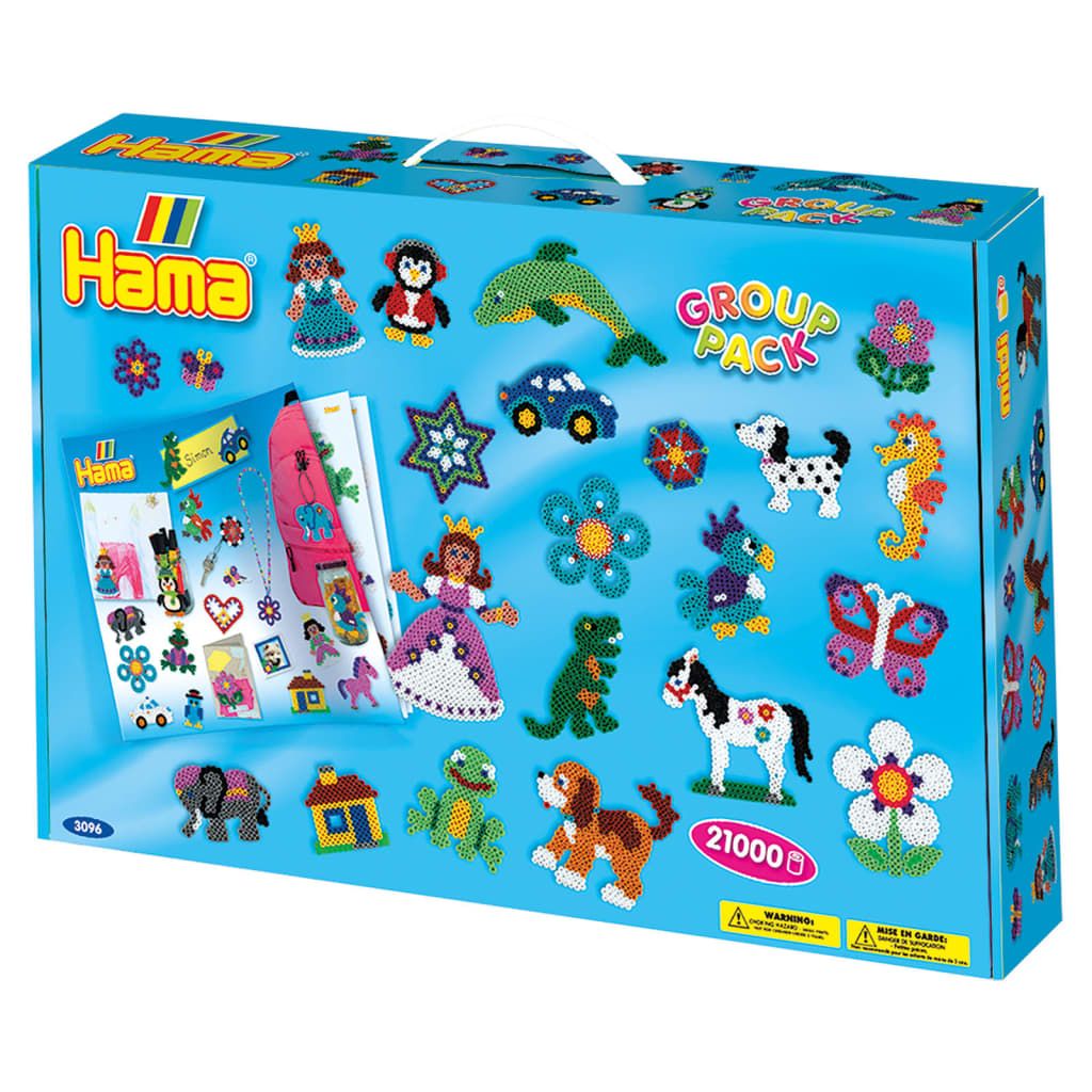 Hama Bügelperlen midi Box mit Zubehör 21000 Stück Geschenkpackung