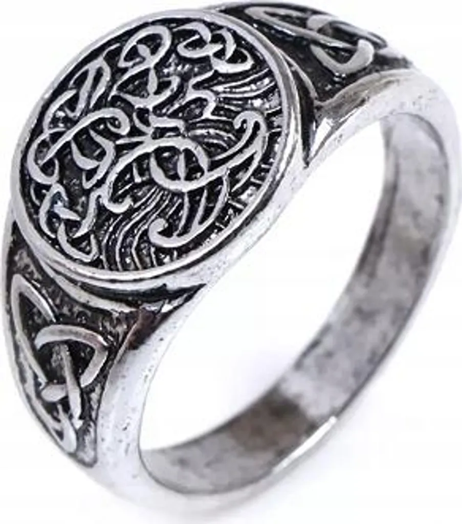 Anello Sigillo Yggdrasil Vichingo - Gioiello Mitologia Norrena Odino