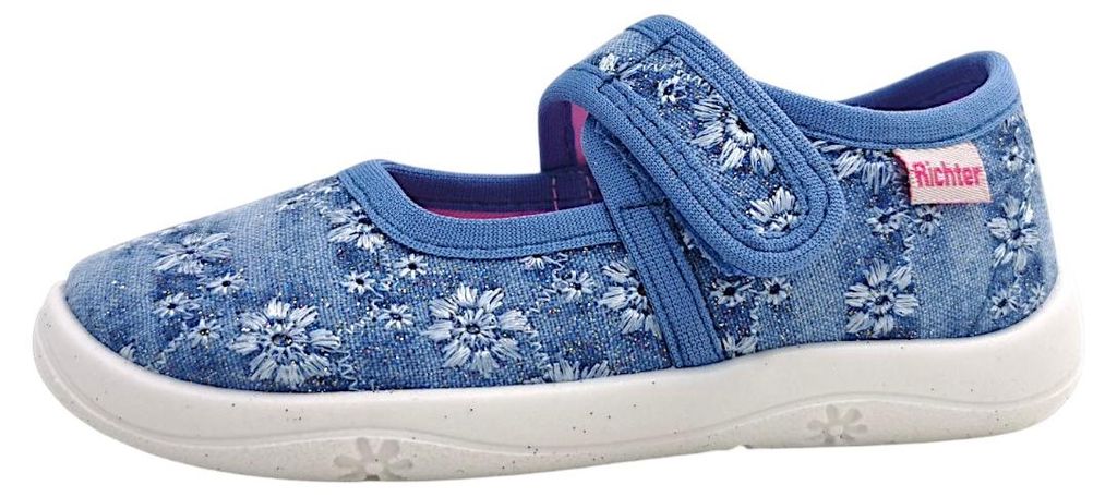Richter Kinderschuhe Kleinkinder Hausschuh Blau Freizeit, Schuhgröße:32 EU