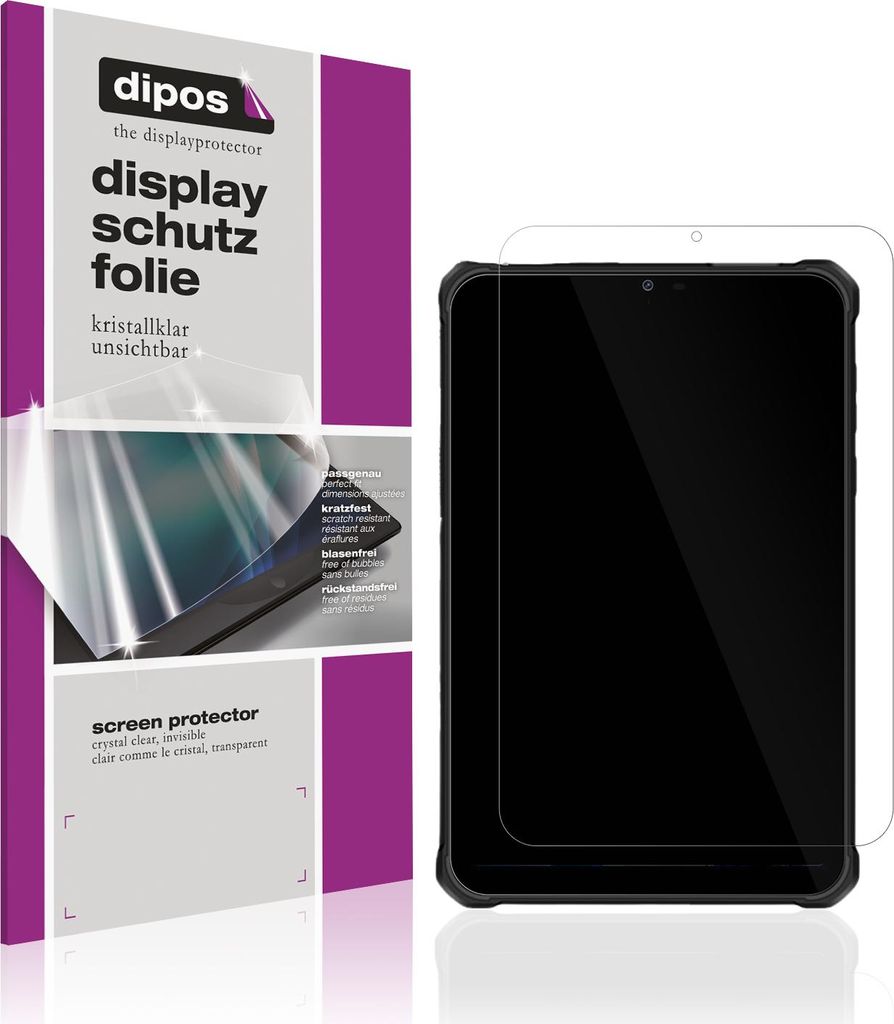 2x Schutzfolie für Oukitel RT3 Plus Outdoor klar Displayschutzfolie Folie Display Schutz dipos