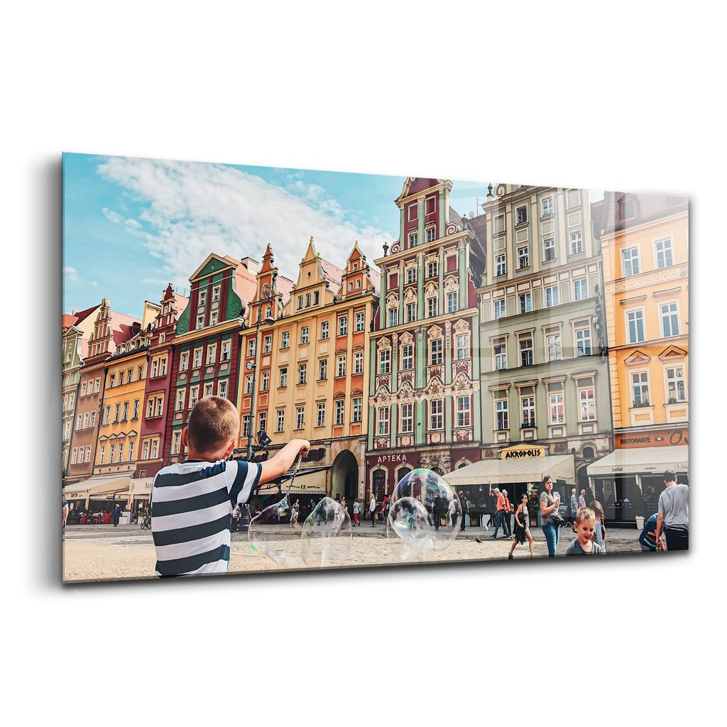 Glasmalerei - dekorative Malerei - moderne Malerei - 100x50 - Kindermarkt in Wrocław