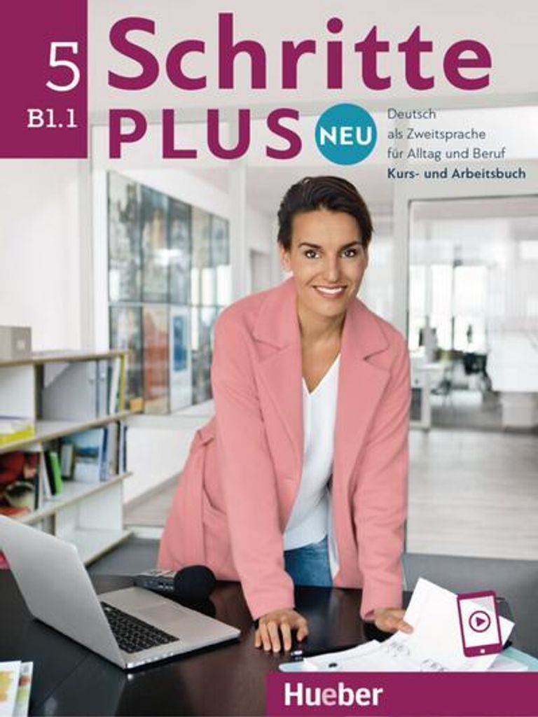 Schritte plus Neu 5. Kursbuch und Arbeitsbuch mit Audios Immagine del prodotto 