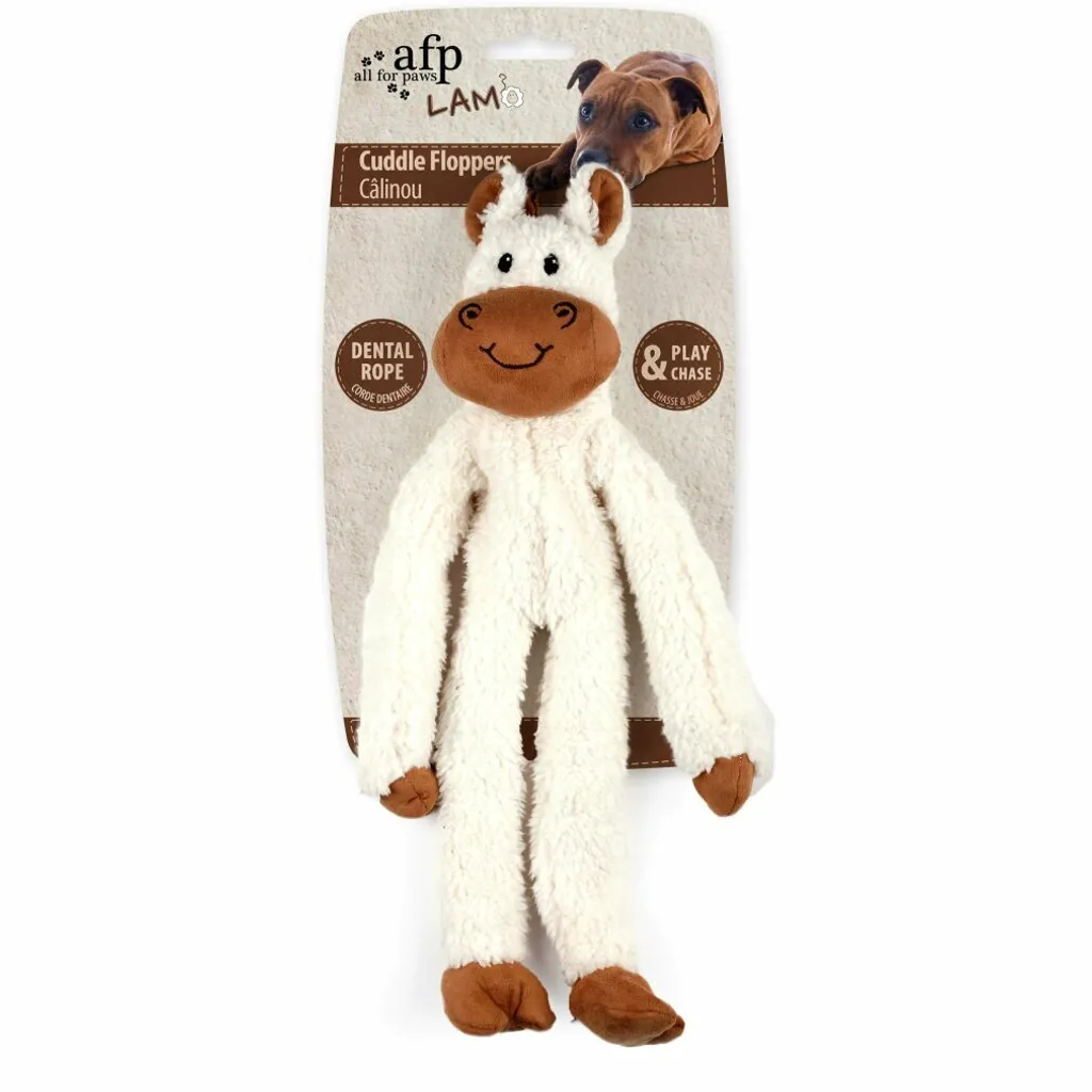 OFFERTA AFP Dog Toy Flopper Lana 43cm - Gioco Interattivo Squeaky - 2