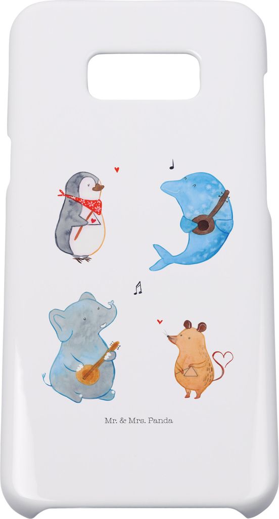 Mr. & Mrs. Panda Samsung Galaxy S8 plus Handyhülle Big Band - Weiß - Geschenk, Maus, Triangel, Hund, Musik, Handy Case, Hülle, Cover, Lustige Sp...