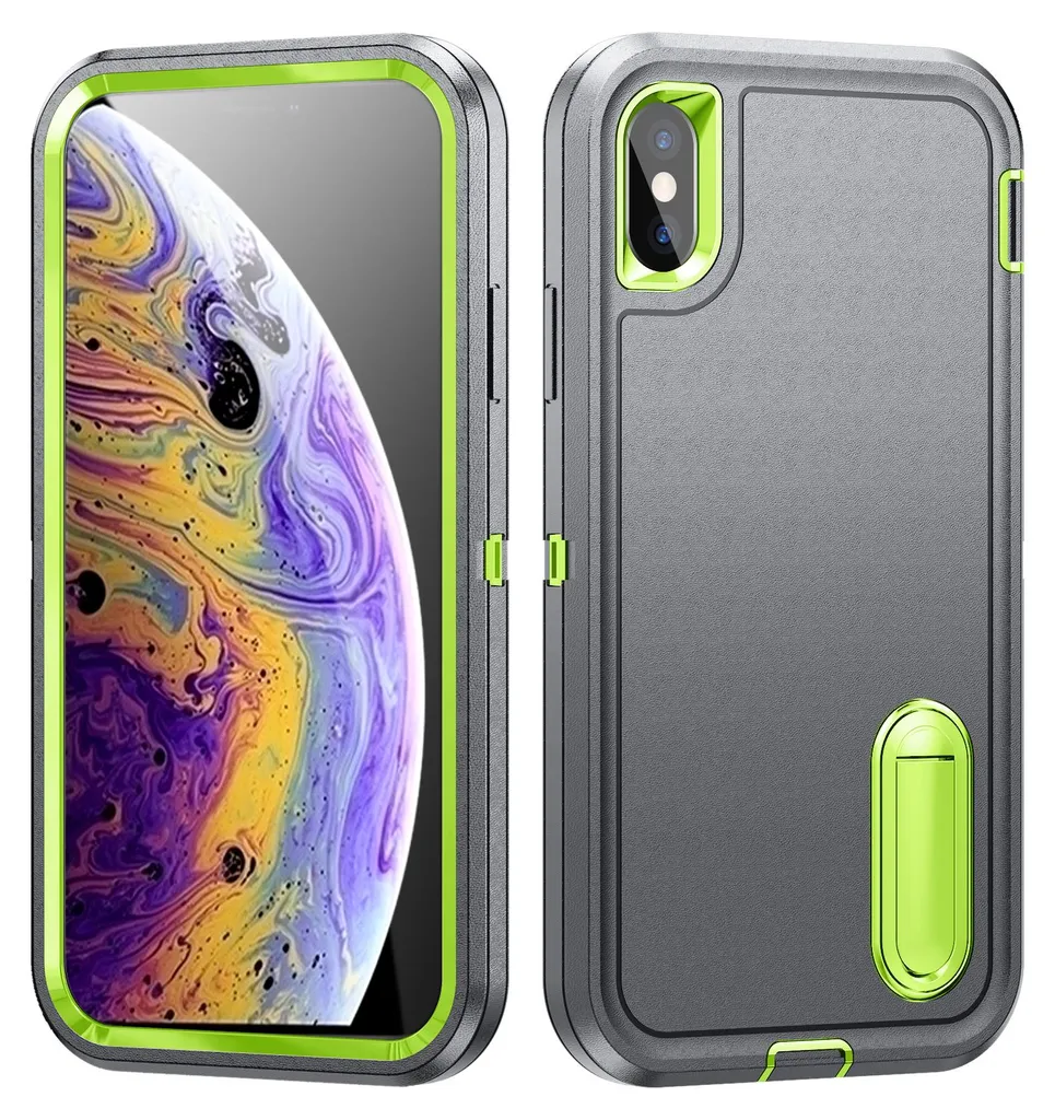 Cover iPhone X / XS Rugged Viola | Protezione Ibrida Antiurto 3-in-1