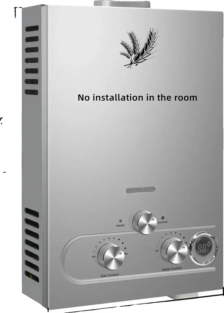 Chauffe-eau au GPL 8L 16kW en Acier Inox - Production d'Eau Chaude