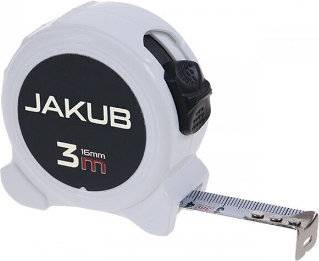 Maßband JAKUB CE, 3 m, weiß, FESTA