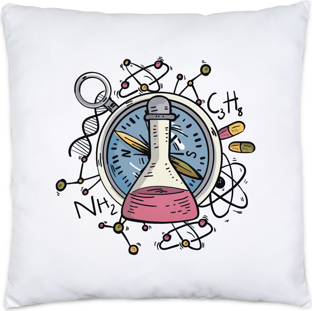 Reagenzglas Kissen Chemie Chemiker Chemistry Experiment Chemische Verbindung Formel Glass