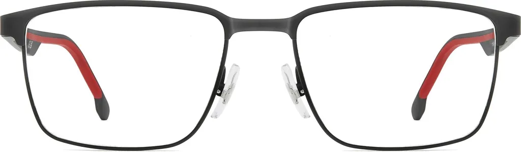 Lunettes Carrera 8934 Noir Mat avec Branches Flexibles Confort