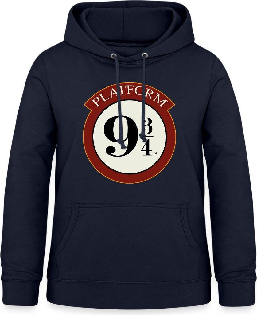Spreadshirt Harry Potter Platform 9 3/4 Damen Hoodie, XL, Navy