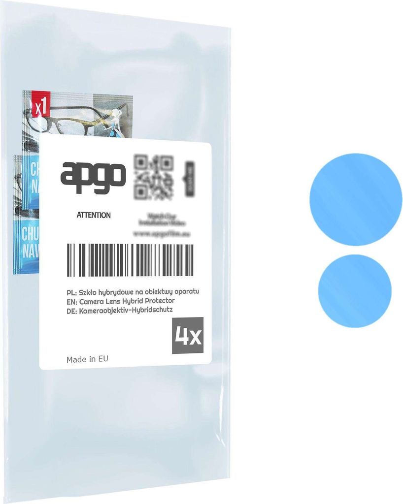 apgo 4 Stück Hybrid Kameraschutz, Kamera-Schutzglas kompatibel mit Motorola Edge 40, Linsenschutz, 9H Härte, Schutz für Kameraobjektiv, Anti-Kra...