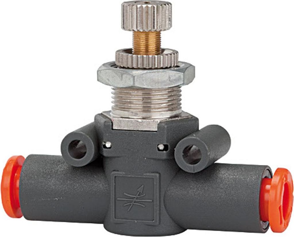 Riegler Drosselventil, beidseitig, Schlauch-Schlauch, Schl.-Ø 6