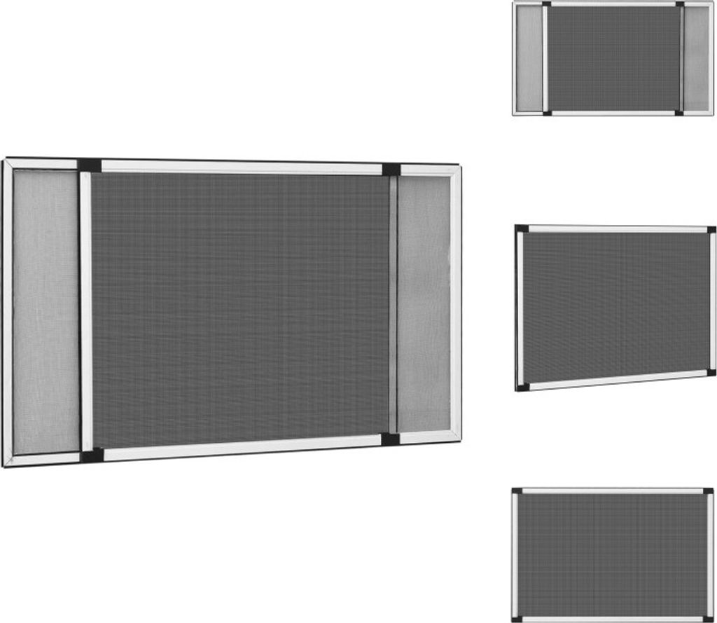 vidaXL Teleskop-Fliegengitter für Fenster Weiß (100-193)x75 cm - Fliegengitter