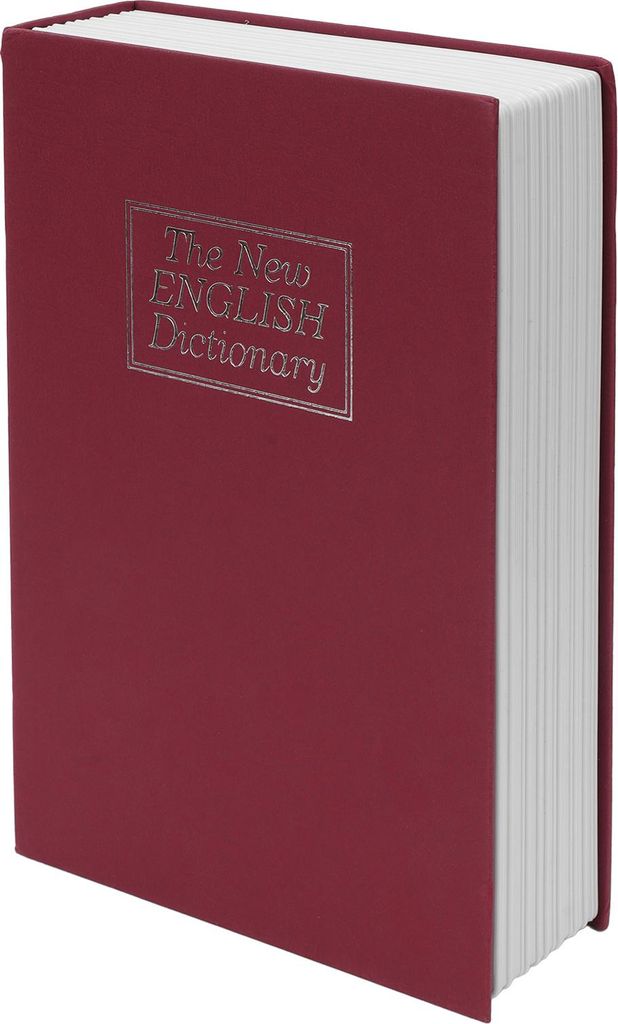 Diversion Buchsafe Gro?es Format, W?rterbuch-Design, Edelstahl-Buchsafe mit Zahlenschloss fš¹r Mš¹nzen, Karten und Dokumente