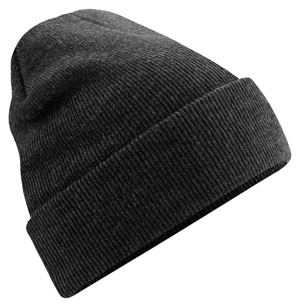 Beechfield Uni Strickmütze für Erwachsene FK1482 (Einheitsgröße) (Kohle)