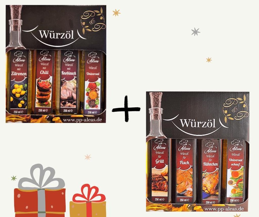 Das Komplette Set: 8 Würzöle für Küche und Grill - von Produktbild 