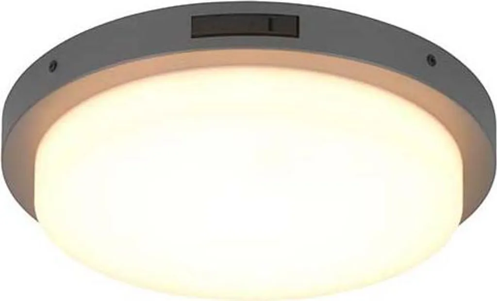 Plafoniera LED Professionale in Metallo Antracite con Sensore PIR