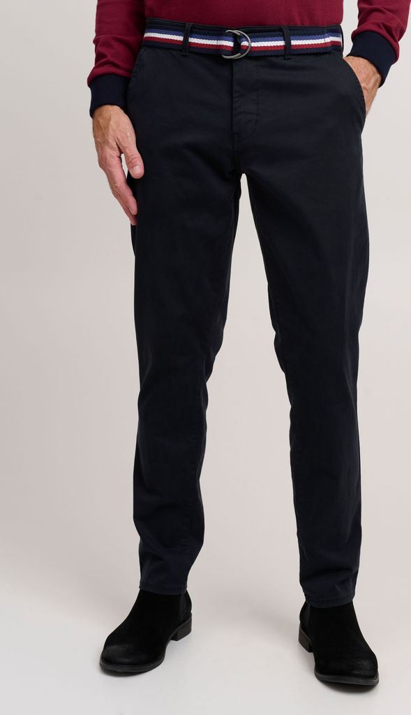 FQ1924 FQRyan Herren Chino Hose Stoffhose mit Stretch und Gürtel Regular Fit