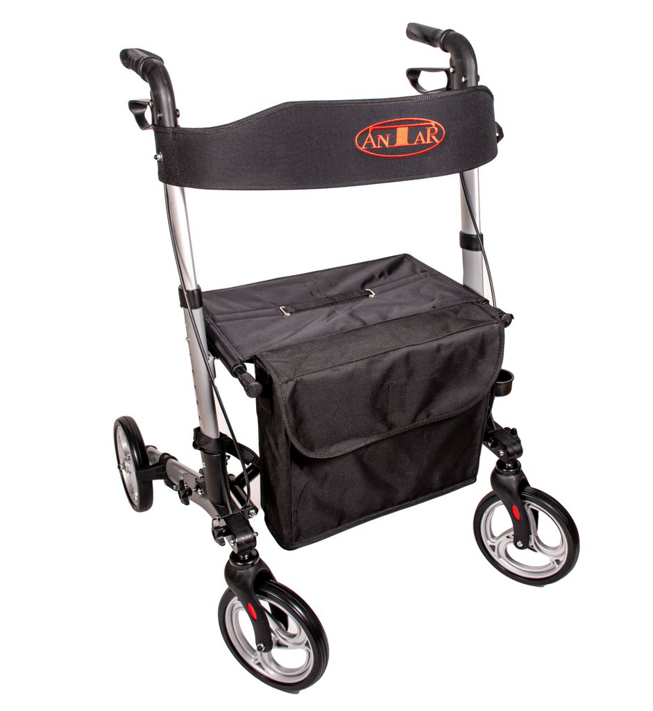 Antar Rollator Leichtgewicht 3fach faltbar, silber, Produktbild 