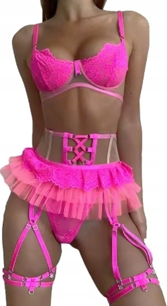 Dessous SET BHs Kleid Riemen y Rosa S Produktbild 