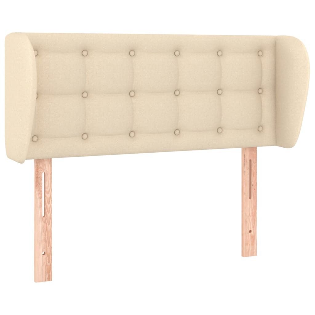 vidaXL Kopfteil mit Ohren Creme 103x23x78/88 cm Stoff