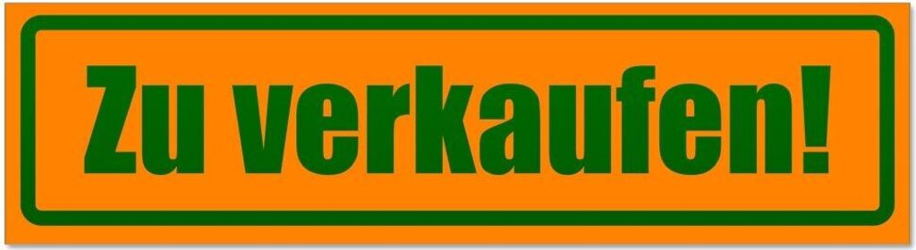 Kiwistar - Autoaufkleber - Orange - Grün - 20 x 5,3 cm - Invertiert - Hinweis Aufkleber Sticker für Auto, Kfz, Fahrrad, PKW, LKW