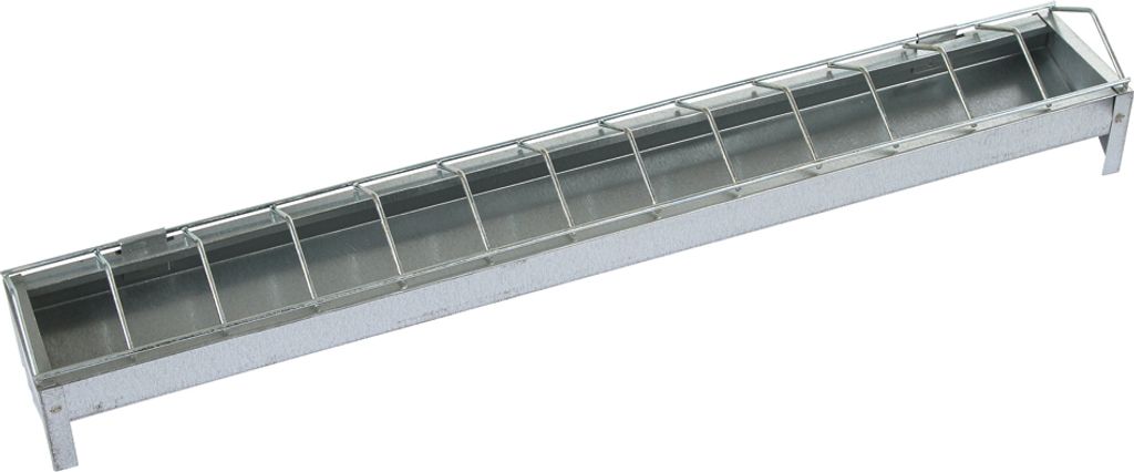 Kerbl Futtertrog verzinkt, 75 cm lang 10 cm breit, für Produktbild 