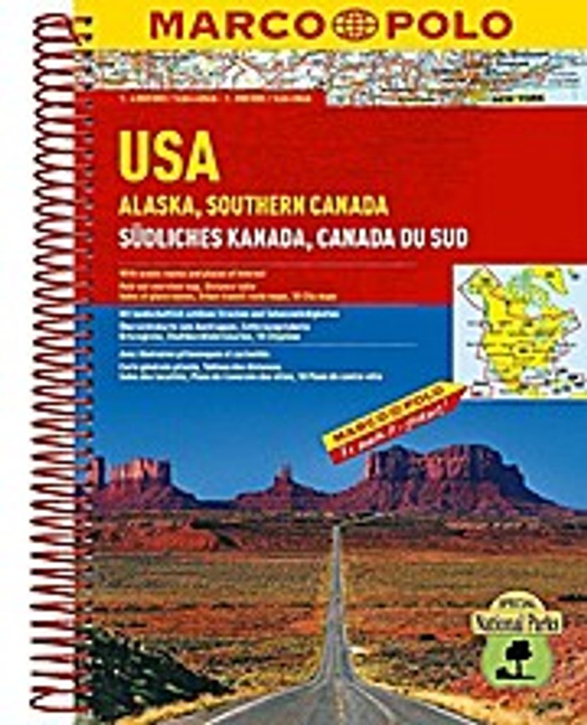 MARCO POLO Reiseatlas USA, Alaska, Südliches Kanada 1 : 4.000.000
