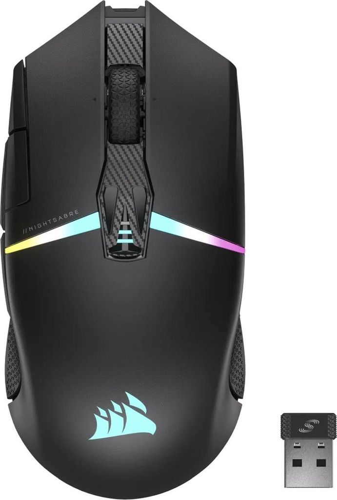 Corsair Kabellose Maus Schwarz 26000 DPI Produktbild 