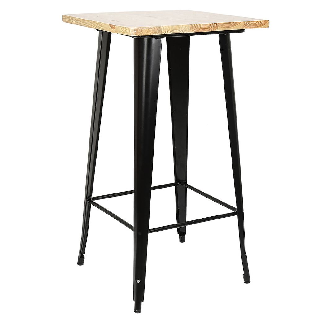 Table haute 110x60x60cm table de bistrot table de jardin Image du produit 