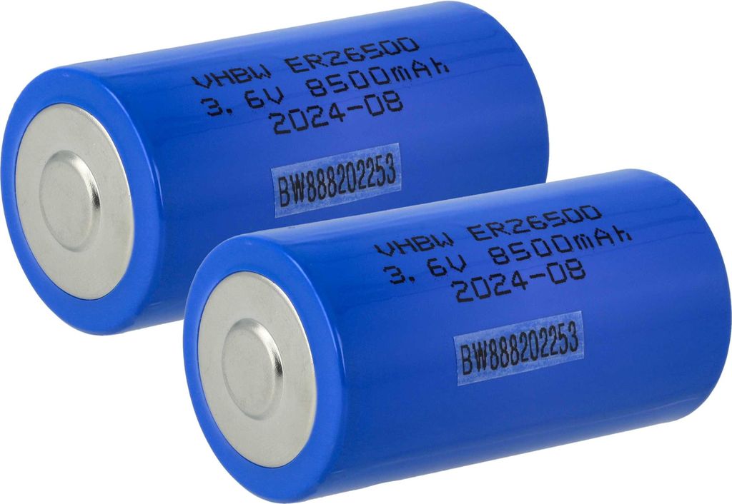 vhbw 2x ER26500 (Size C) Rundzellenbatterien ###ERRORS###Invalid REF tag: aspect 'Titel-Kompas/OTB-ohneEndgerät'###ENDERRORS### - Primärbatterien...