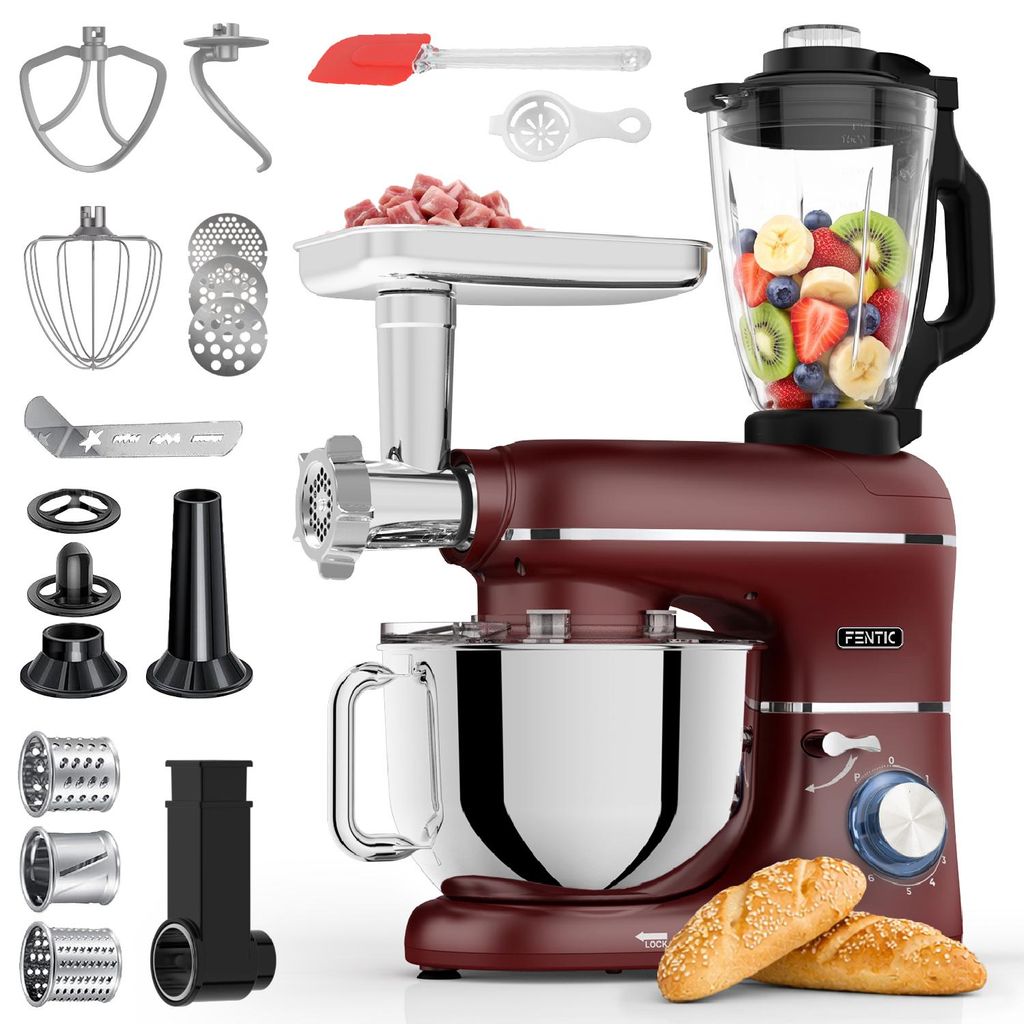 Fentic Keukenmachine 6-in-1 – Mixer, Deegkneder, Productafbeelding 