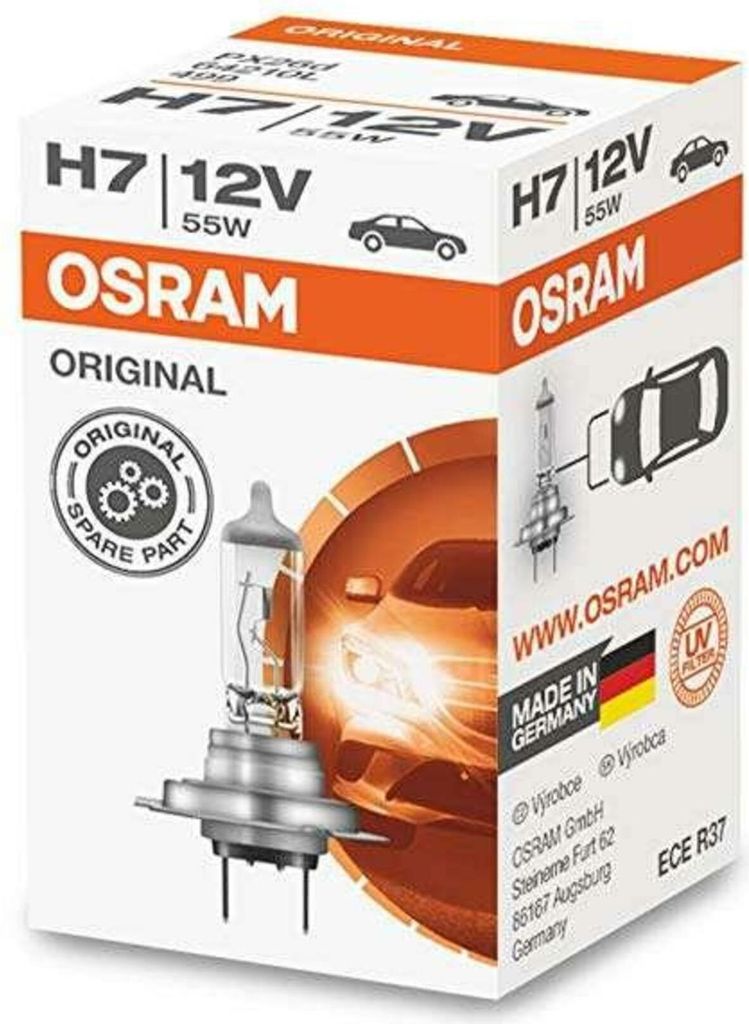 OSRAM ORIGINAL LONGLIFE H7 PX26d 12 V/55 W (confezione da Immagine del prodotto 