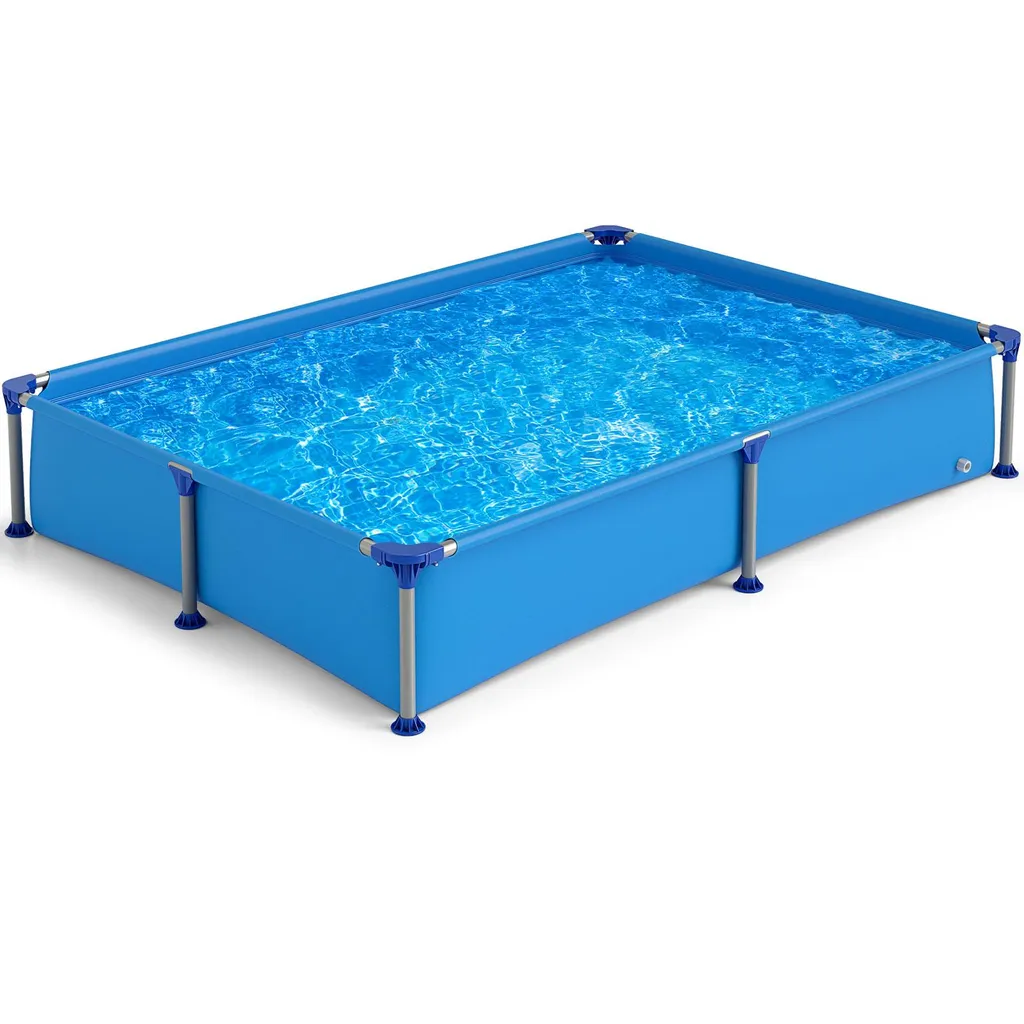 Piscine rectangulaire hors sol pour jeux aquatiques et détente été