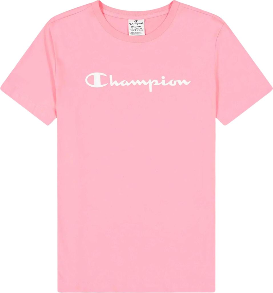 Champion T-shirt 114911-PS074 in Pink color size medium