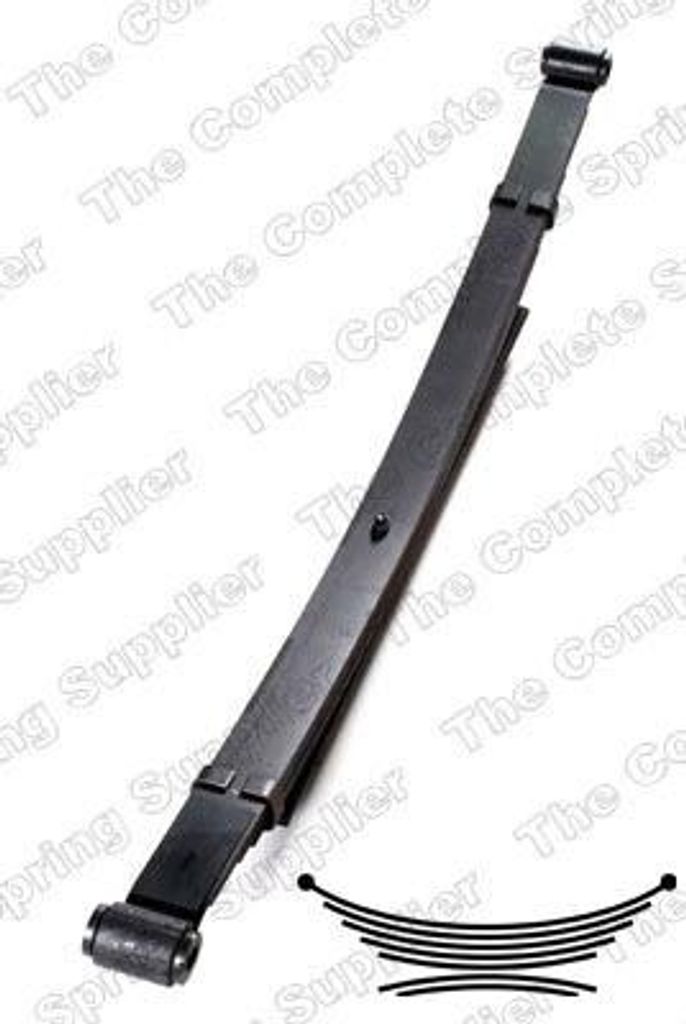 LESJÖFORS 6155403 Blattfedern für MAZDA B-Serie Pickup (UF) Hinten 530/670mm
