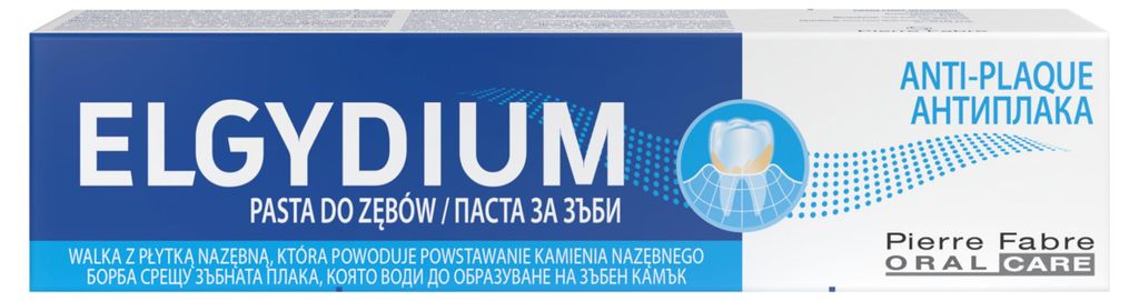 ELGYDIUM Anti-Plaque 75 ml pasta do zębów walka z płytką nazębną i kamień
