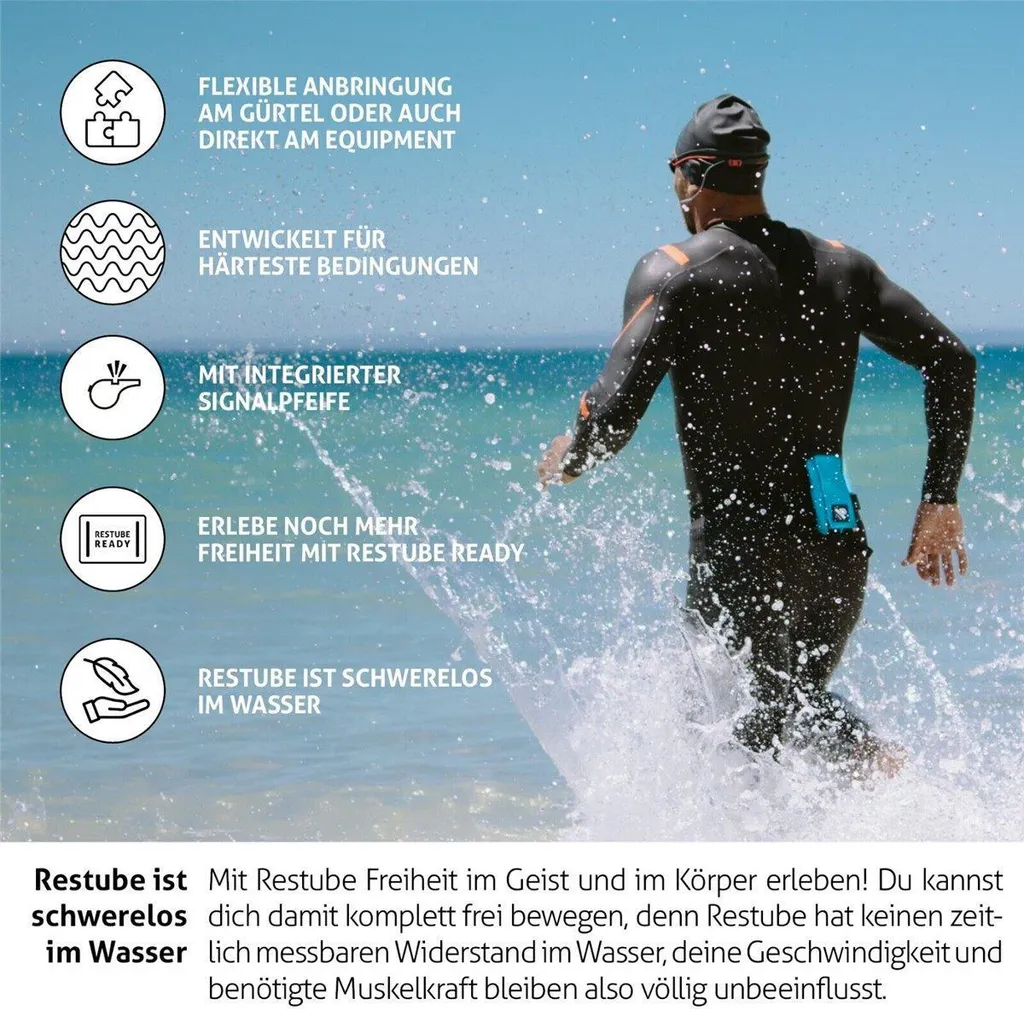 Bouée de flottaison gonflable RESTUBE ACTIVE pour natation et triathlon
