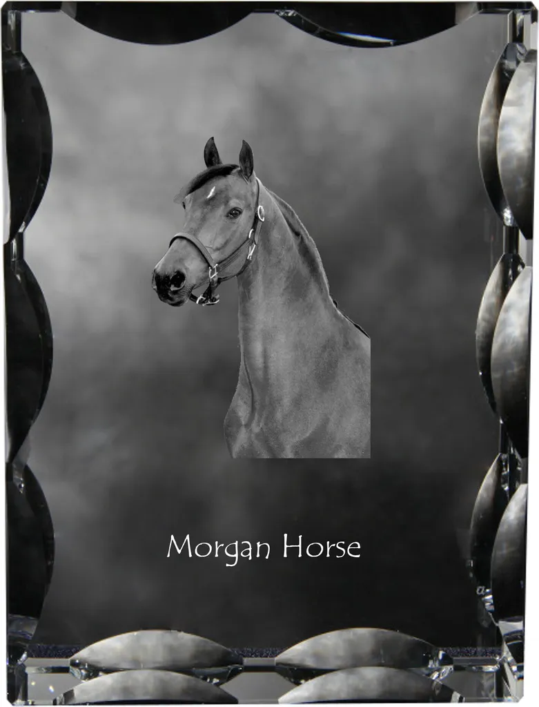 Cavallo Morgan Statuetta in Vetro Art-Dog: Cristallo da Collezione Esclusivo