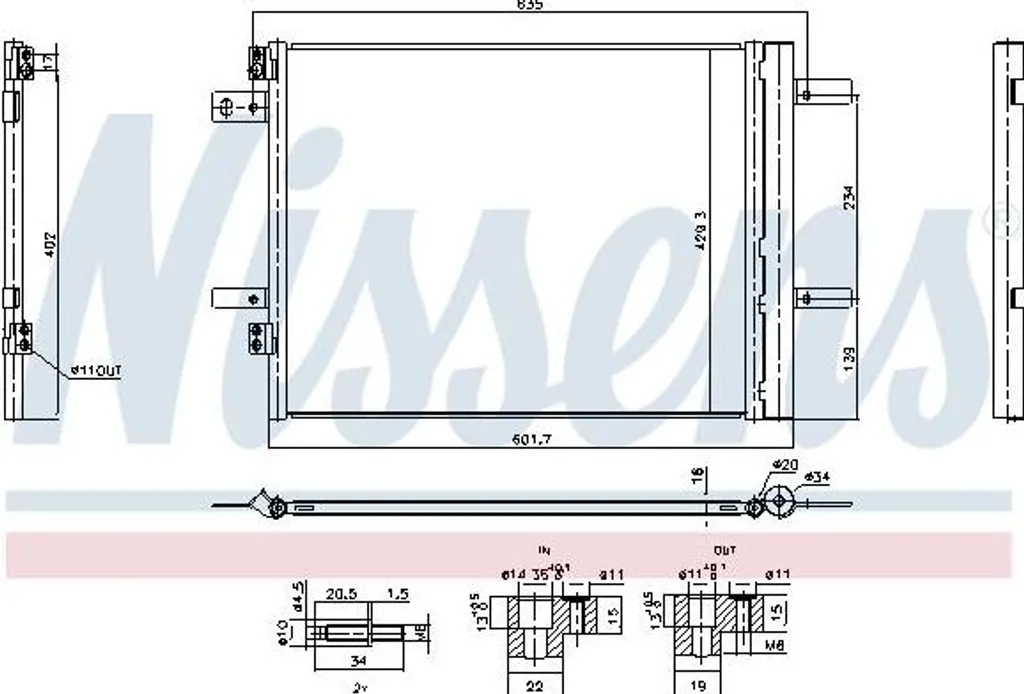 Plus de Fuite de Clim avec le Condenseur Nissens 941253 pour Proace