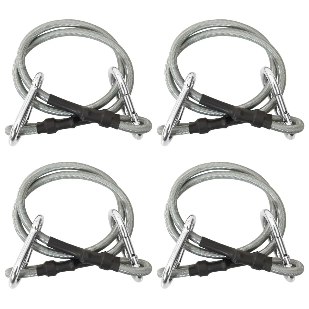 Sandows en caoutchouc avec mousquetons robustes pour fixation stable