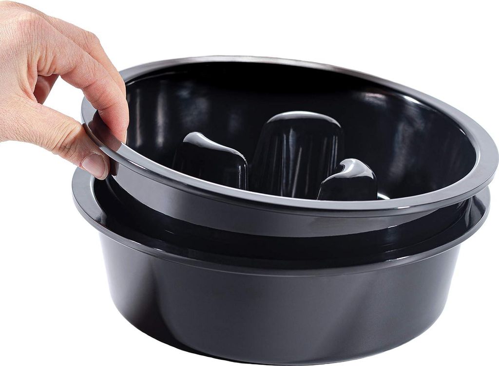 Höhenverstellbarer Fuß für Hunde - Erhöhtes Buffet für Tiere - Wassernapf und Trockenfutter - Rutschfester Fuß für Edelstahl-Schalen - Optio...