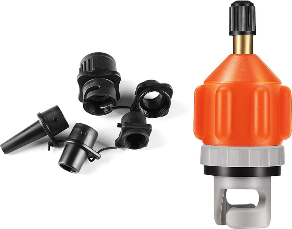 SUP-Paddle-Board-Luftdüsen-Set, multifunktionales Inflator-Pumpen-Adapter-Set für Stand-Up-Paddle-Boards, Kajaks, Surfbretter, Schlauchboote